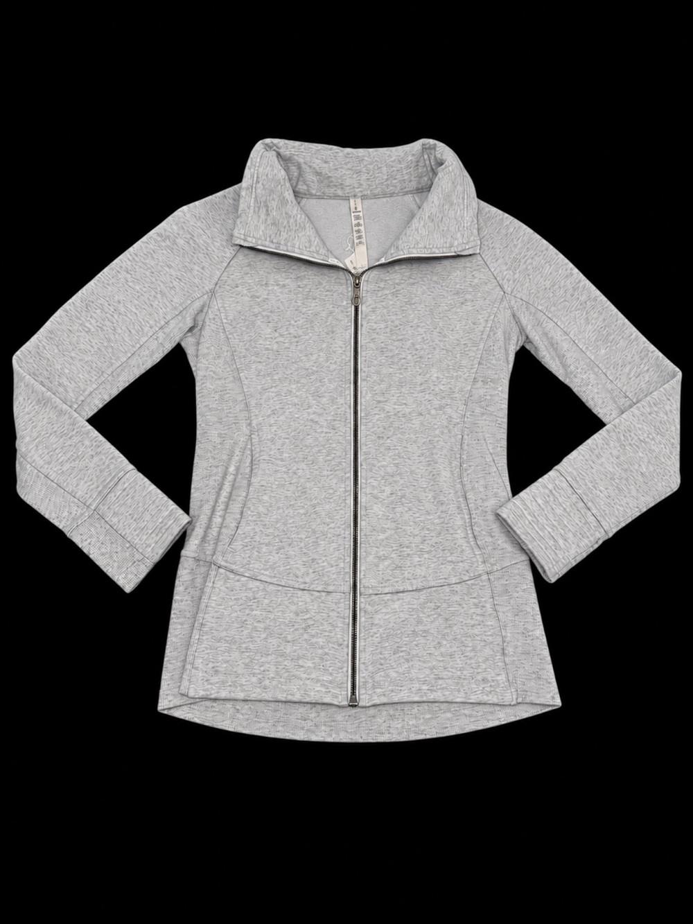 Lululemon Radiant Jacket II Gray Funnel Neck Full Zip - Size 8